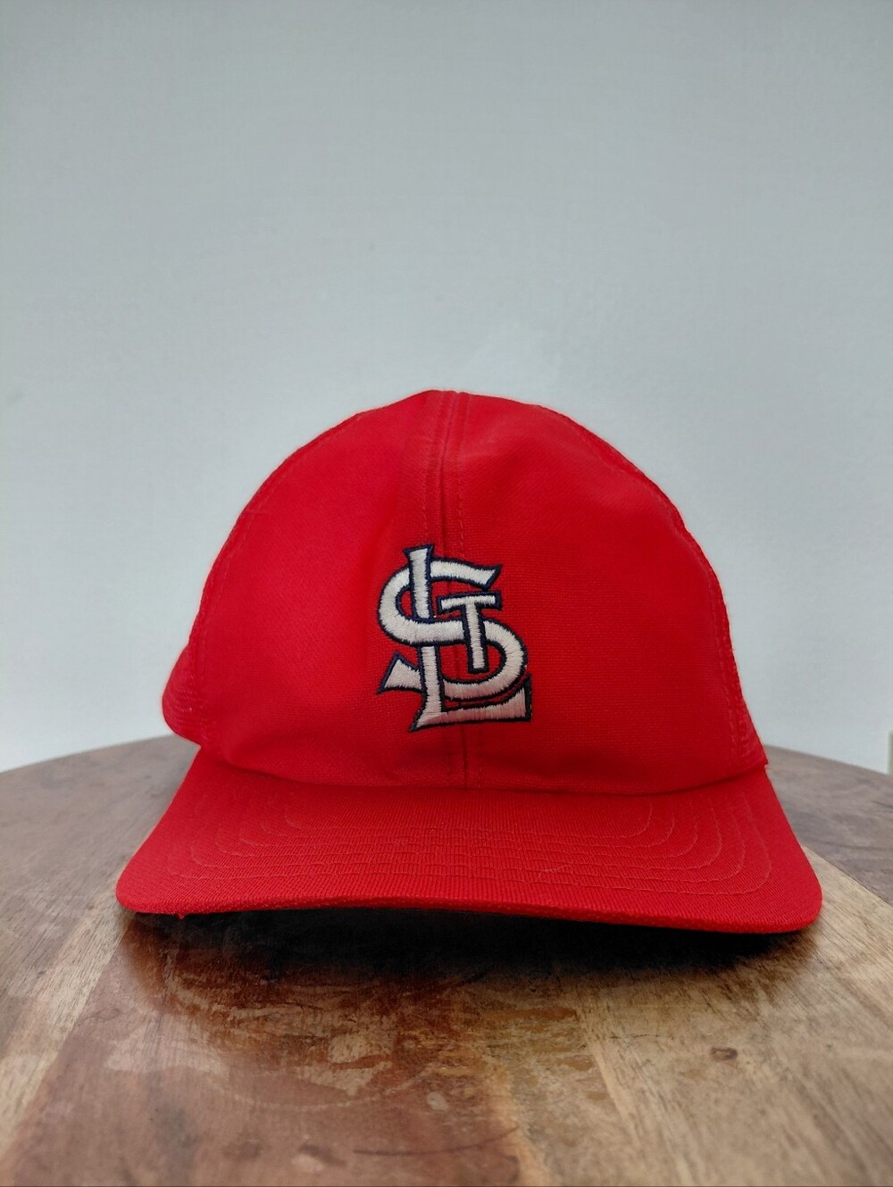 VINTAGE MLB St Louis Cardinals Baseball Red Trucker Hat OS